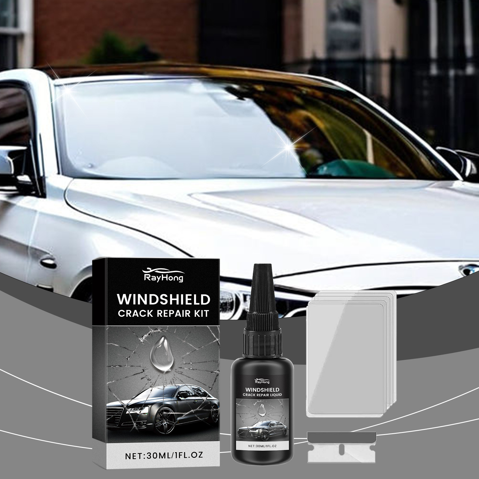 Windshield Repair Glue - Winds - đánh giá và giá Liquid Uv Glue Kit