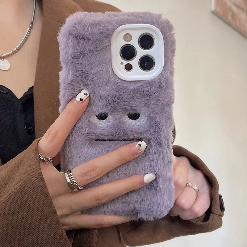 Cute Monster Plush Fluffy Phon - đánh giá và giá Apple Iphone 15 Pro Max